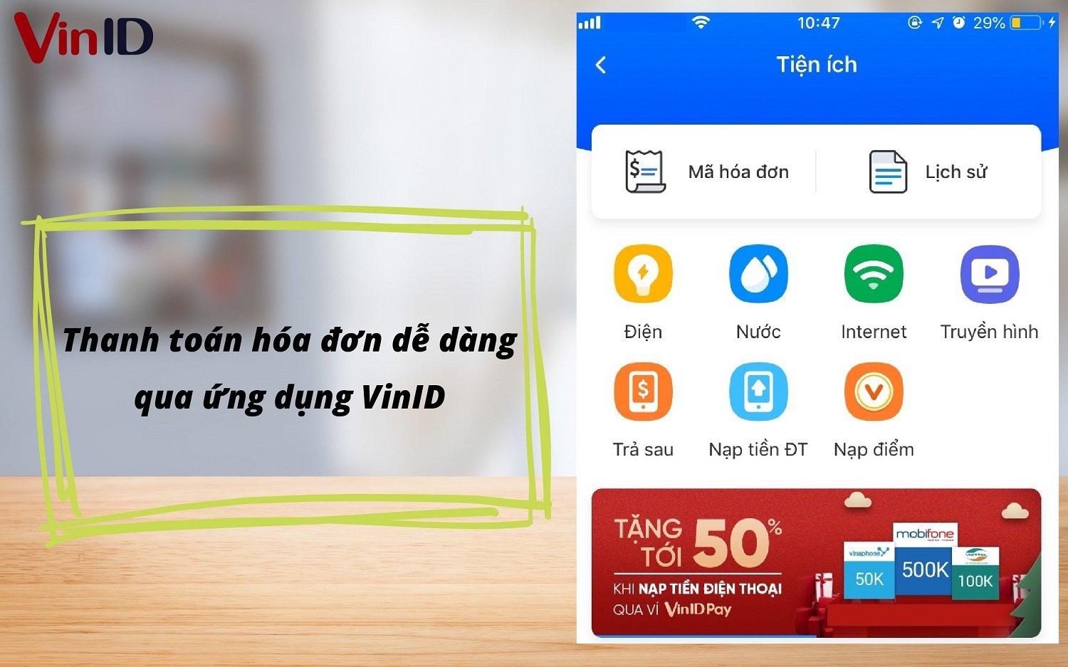 Thanh toán hóa đơn tiền điện, nước, internet, truyền hình dễ dàng